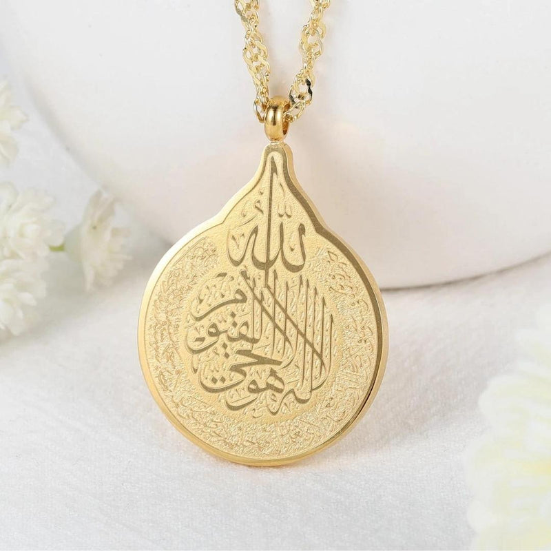 Collier Traditionnel Ayat Al Kursi - Or